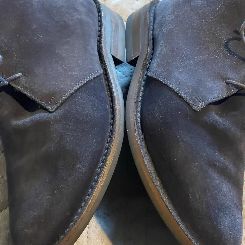 Thursday boot‎ co blue suede shoes men’s size 7.5 pre-owned condition